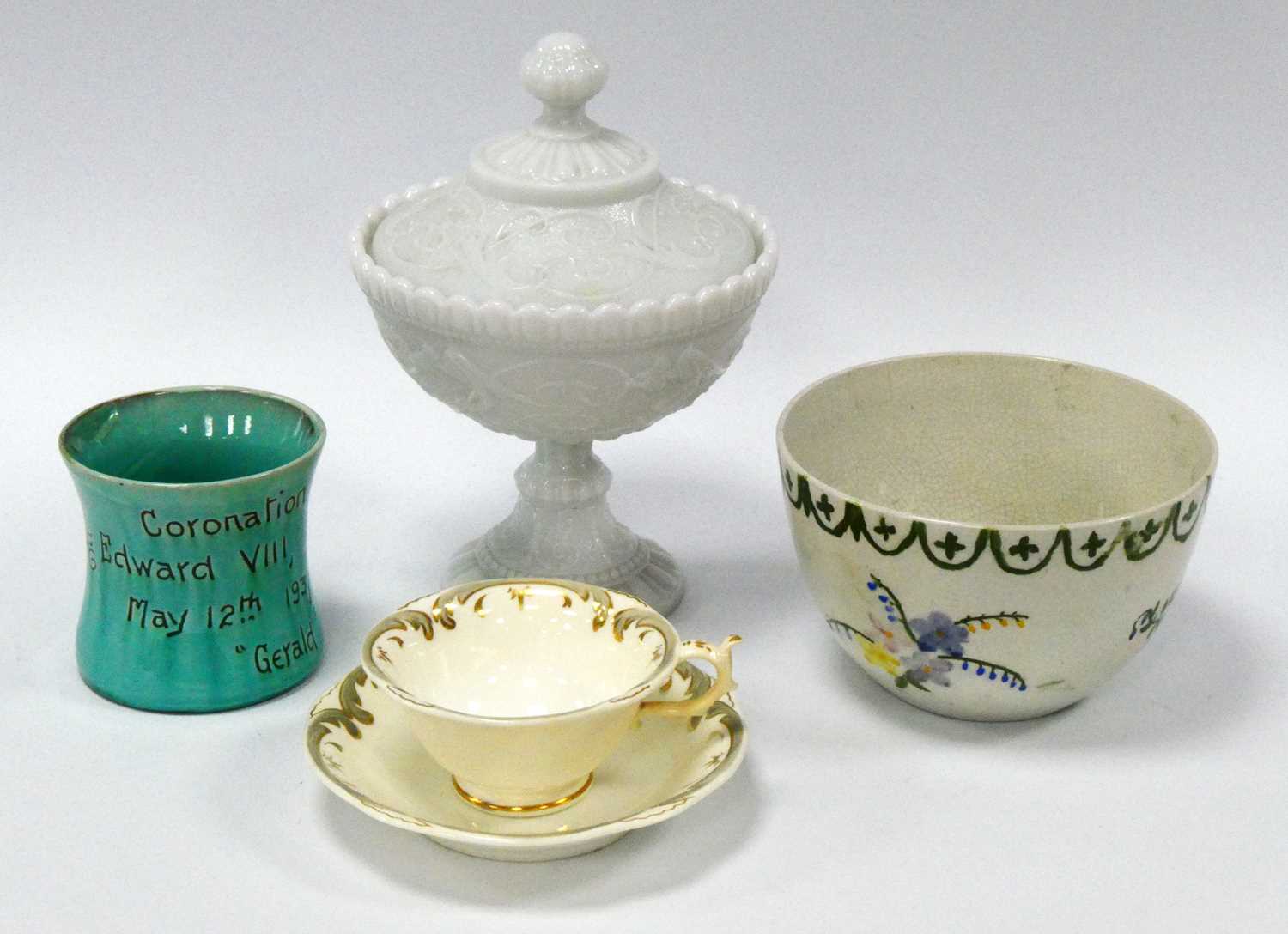 Lot 1239 - Wemyss Pottery Bowl with Cruciform Rim and...