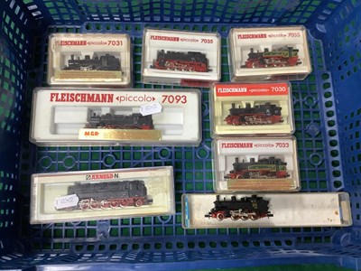 Lot 628 - Eight 'N' Gauge/2mm Boxed Continental Outline...