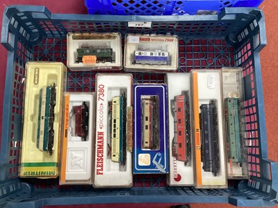 Lot 787 - Nine 'N' Gauge/2mm Continental Outline...