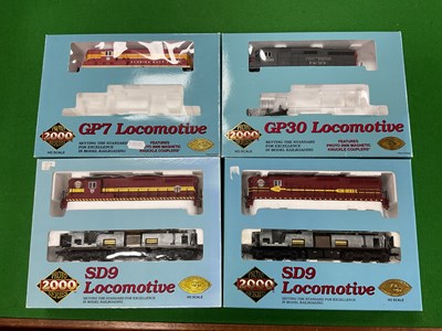 Lot 570 - Four 'HO' Gauge U.S.A. Outline Proto 2000...
