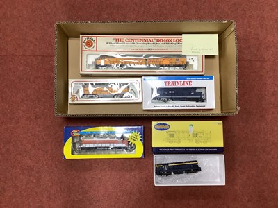 Lot 439 - Five 'HO' Gauge U.S.A. Outline Boxed Diesel...