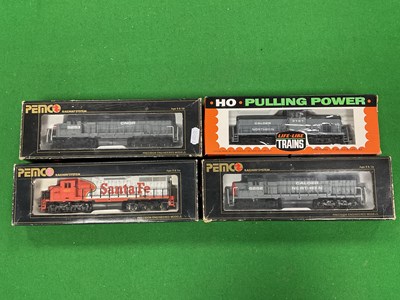 Lot 493 - Four 'HO' Gauge U.S.A. Outline Diesel...