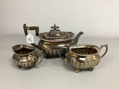 Lot 266 - Walker & Hall; A Three Piece Plated Teaset,...