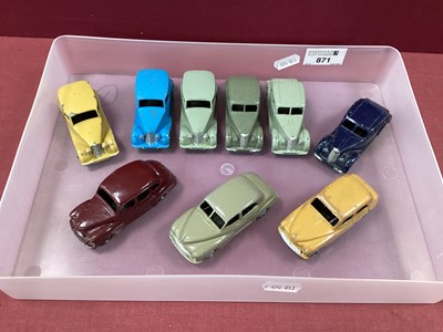 Lot 871 - Nine Original Dinky 40 Series Die-cast...