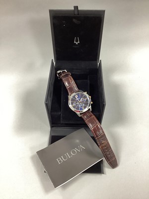 Lot 117 - Bulova; A Modern Chronograph Gent's Wristwatch,...