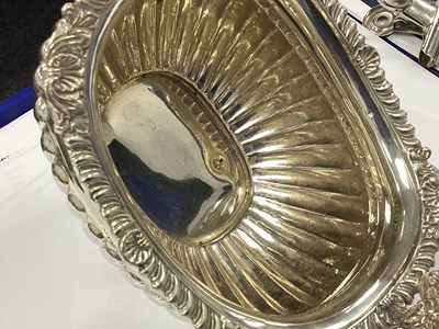 Lot 52 - A Chester Hallmarked Silver Three Piece Tea...