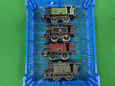 Lot 498 - Four Post War Hornby 'O' Gauge 0-4-0 No 1...