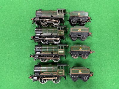 Lot 451 - Four Post War Hornby 'O' Gauge Type 51 0-4-0...
