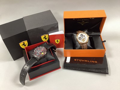 Lot 102 - Ferrari; A Modern Gent's Wristwatch,...