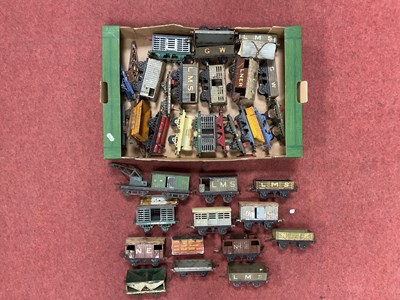 Lot 377 - Thirty-Plus Pre-war Hornby 'O' Gauge...