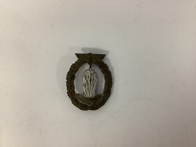 Lot 582 - WWII German Third Reich Mine Sweeper Badge, no...