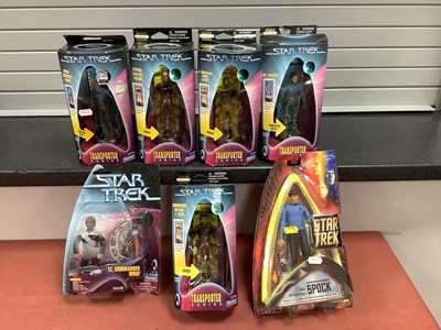 Lot 755 - Seven Star Trek Plastic Action Figures by...