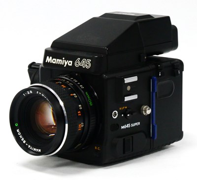 Lot 1220 - A Mamiya 645 Camera, with Mamiya-Sekor 1:2.8...