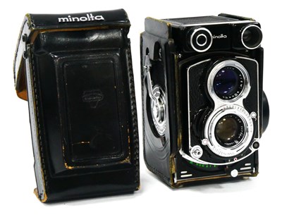 Lot 1221 - A Minolta Autocord TLR Camera 6x6 medium...