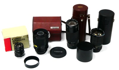 Lot 1223 - Lenses; Leitz Wetzlar Elmar-C 90mm f/4, RMC...