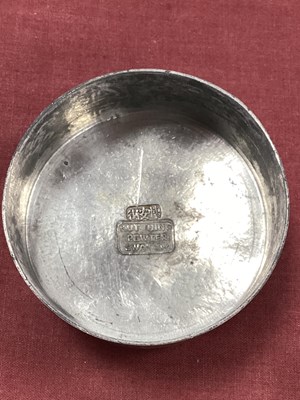 Lot 1387 - Kut Hing Pewter Swatow Tobacco Jar & Cover,...