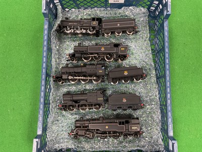 Lot 525 - Five 00 gauge unboxed steam locomotives: a...