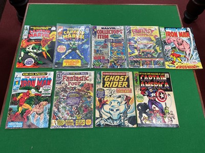 Lot 909 - Nine Mainly Silver Age Comics By Marvel....