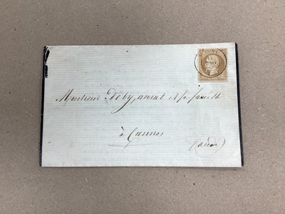 Lot 473 - Stamps: An Attractive French Mourning Civer,...