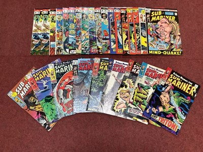 Lot 872 - Twenty Seven The Sub-Mariner Comics by Marvel....