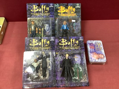 Lot 639 - Four Moore Action Collectibles Carded Buffy...