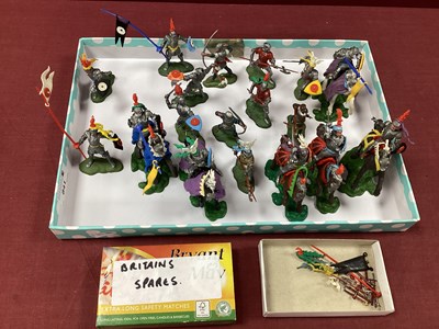 Lot 841 - A Quantity of 1960s Britains Swoppet Knights,...