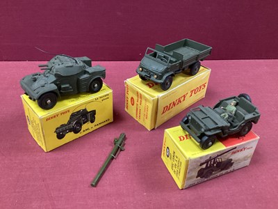 Lot 847 - Three French Dinky, All Military, No 821...