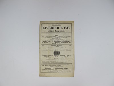 Lot 788 - 1945-6 Liverpool v Sheffield Wednesday, single...