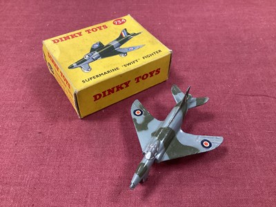 Lot 898 - Dinky Toys 734 Supermarine Swift, overall very...