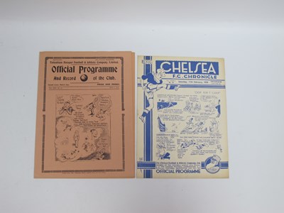 Lot 836 - Sheffield Wednesday Away Programmes 1937-8 at...