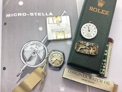 Lot 262 - Rolex; A c.1940's Wristwatch Head, (no strap)...