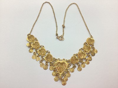 Lot 175 - An Egyptian Necklace, composed of textured...