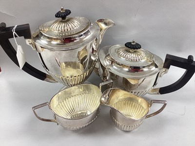 Lot 223 - Eldona; EPNS Four Piece Teaset, comprising...