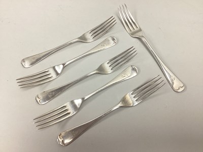 Lot 73 - A Matched Set of Six Hallmarked Silver Old...