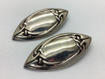 Lot 144 - Liberty & Co; A Pair of Hallmarked Silver Clip...