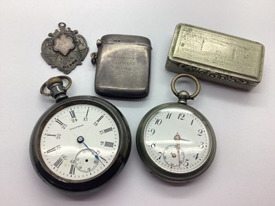 Lot 259 - A Hallmarked Silver Vesta Case, Birmingham...
