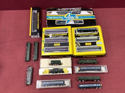 Lot 703 - Eleven 'N' Gauge/2mm Boxed and Loose UK Diesel...