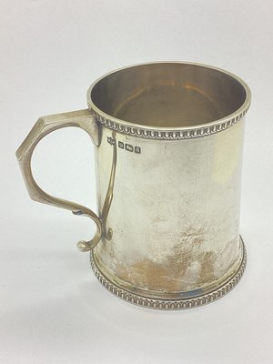 Lot 53 - A Hallmarked Silver Mug, Mappin & Webb,...