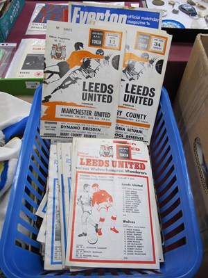 Lot 488 - Leeds United Programmes 1970-74, mainly homes...