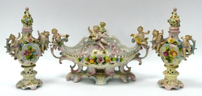 Lot 1027 - A Late XIX Century German Centrepiece Bowl, of...
