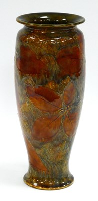 Lot 1012 - A Royal Doulton Stoneware Vase, of baluster...