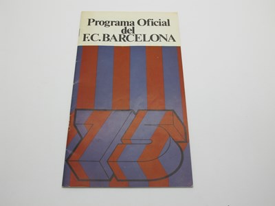 Lot 503 - 1975 Barcelona v. Leeds United Programme for...