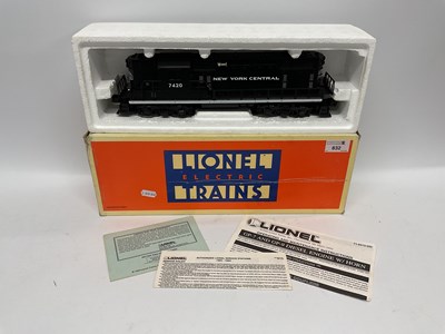 Lot 832 - A boxed Lionel Trains American O gauge GP-7...