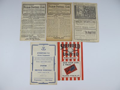 Lot 739 - Sheffield Wednesday Away Programmes, 44-5 at...