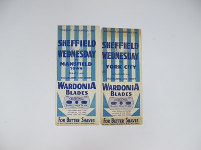 Lot 741 - Sheffield Wednesday 1945-6 Home Programmes, v....