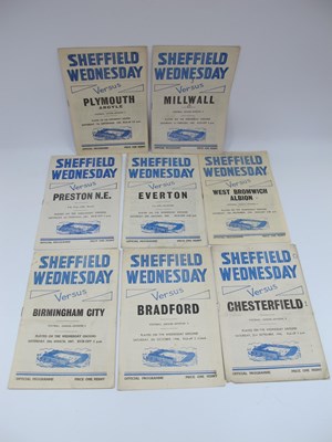 Lot 755 - Sheffield Wednesday 1946-7 Home Programmes, v....