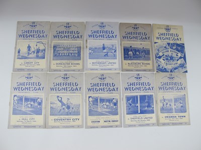 Lot 760 - Sheffield Wednesday Home Programmes, 1951-2 v....