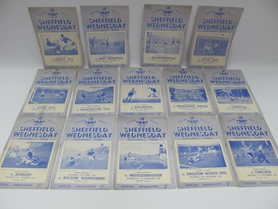 Lot 761 - Sheffield Wednesday Home Programmes, 1952-3 v....