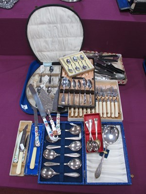 Lot 17 - A Collection of Assorted Plated Cutlery,...