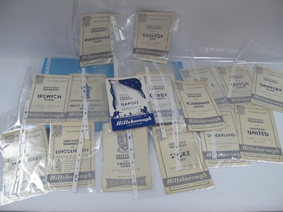 Lot 794 - Sheffield Wednesday Home Programmes, 1958-9,...
